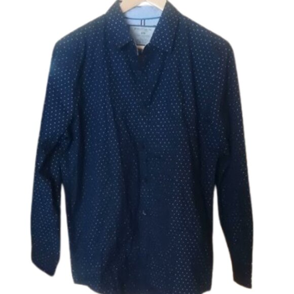 Long Sleeve Polka Dot Shirt Men Medium New NWT - Picture 1 of 3